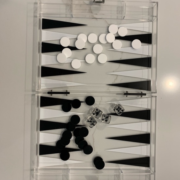 Acrylic backgammon - Picture 3 of 4